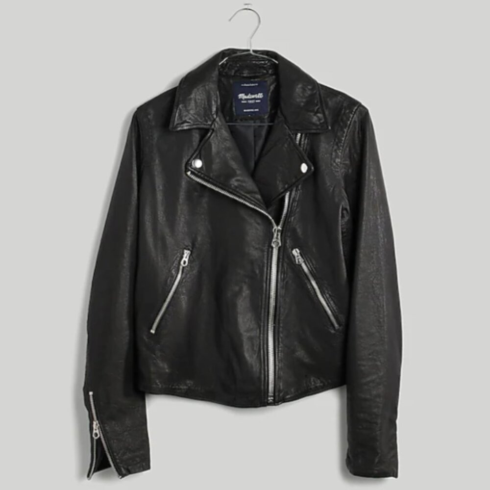 Madewell Black Leather Jacket XS